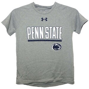 youth t-shirt Penn State athletic logo gray image